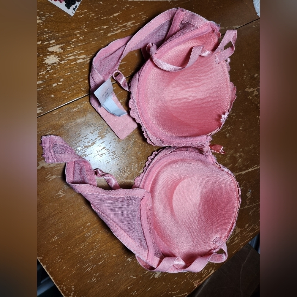 Jessica Simpson Underwire Push Up Lace Pink Bra Sz 36B NWOT RN 71222 - Picture 2 of 7